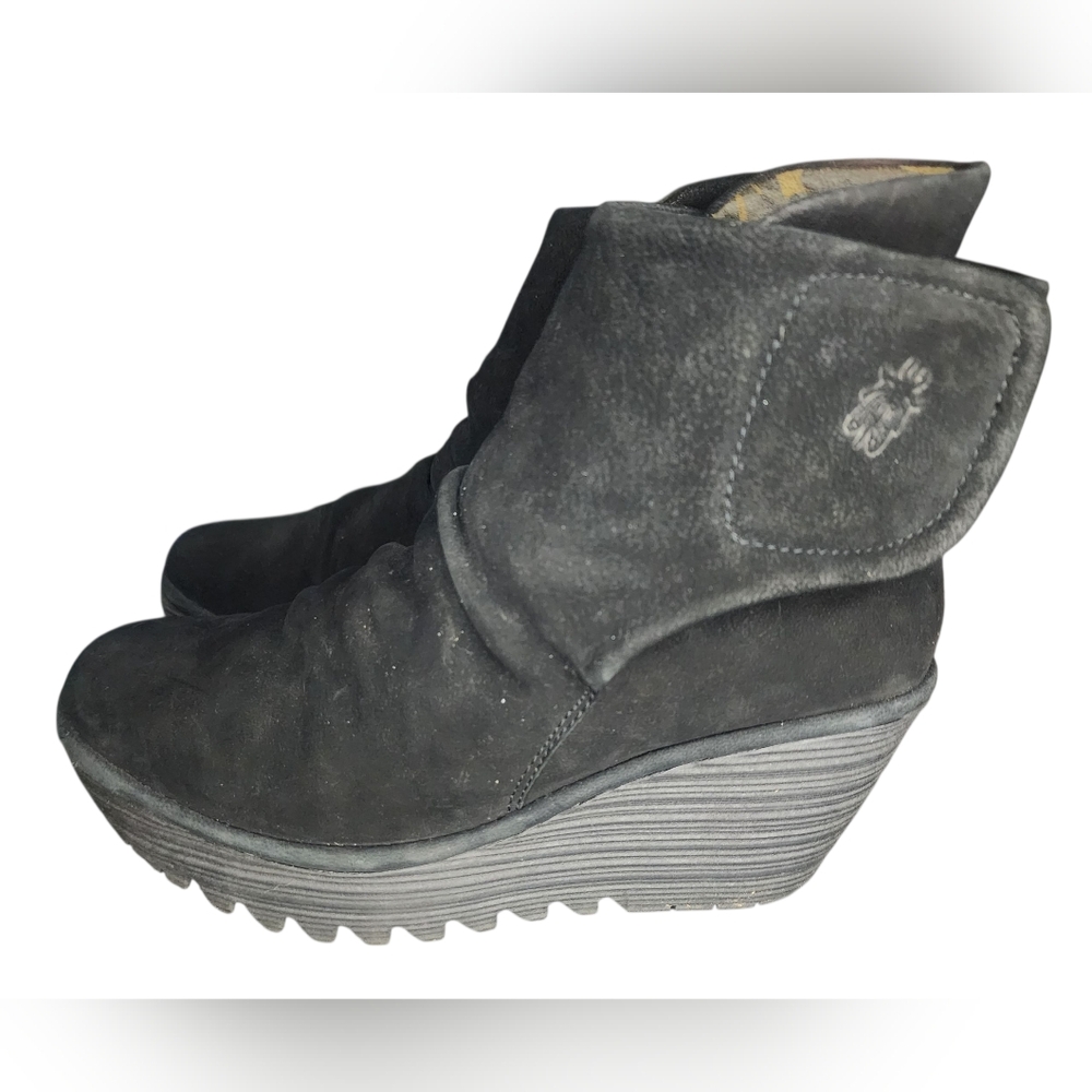 Fly London Yegi Suede Ankle Booties, Womens 37 EU (6.5-7 US) - Picture 2 of 10